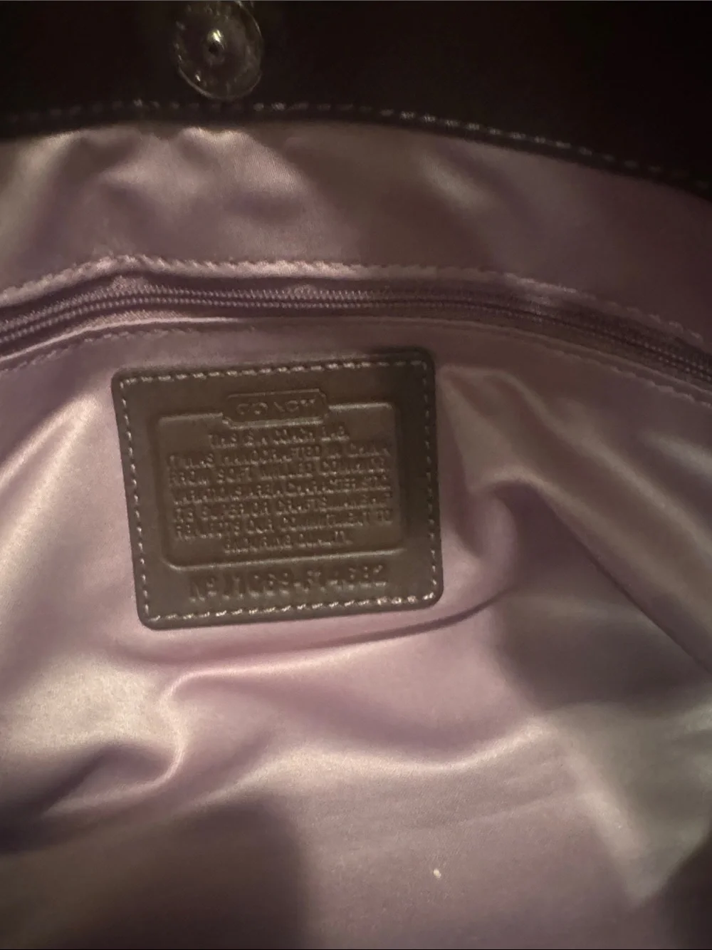 Coach Penelope Large Shopper Leather Tote Handbag in Dark Brown. Mint Condition